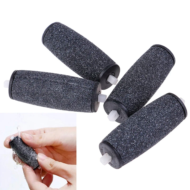 4Pcs Coarse Replacement Refill Roller Head For Electric Pedicure Foot File Tools - Glowing Love