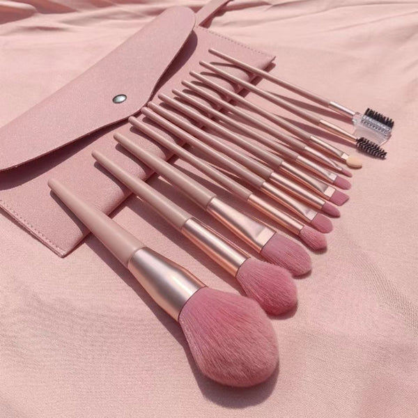 12-Piece Professional Makeup Brush Set – Soft, Stylish & Essential