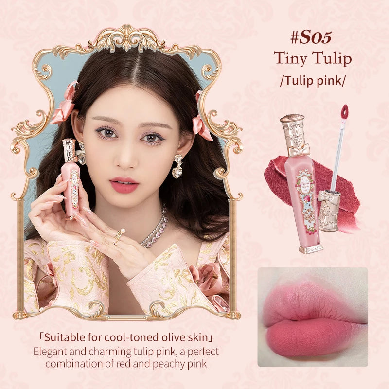 Flower Knows Strawberry Rococo Series Cloud Lip Cream Lipsticks 3.5g - Glowing Love