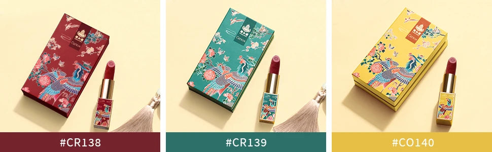 CATKIN Summer Palace Lipsticks Semi-Matte Lipstick Long Lasting for 24H，Lightweight Soft and Ultra Hydrating Lipsticks - Glowing Love