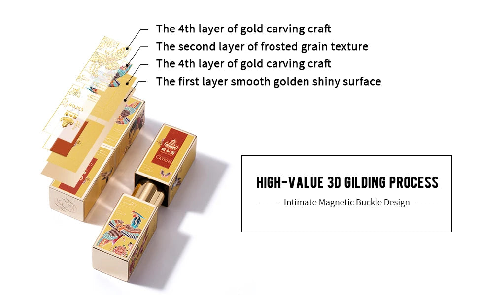 CATKIN Summer Palace Lipsticks Semi-Matte Lipstick Long Lasting for 24H，Lightweight Soft and Ultra Hydrating Lipsticks - Glowing Love