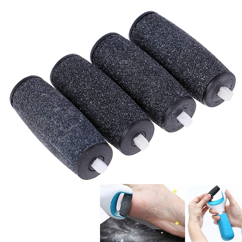 4Pcs Coarse Replacement Refill Roller Head For Electric Pedicure Foot File Tools - Glowing Love