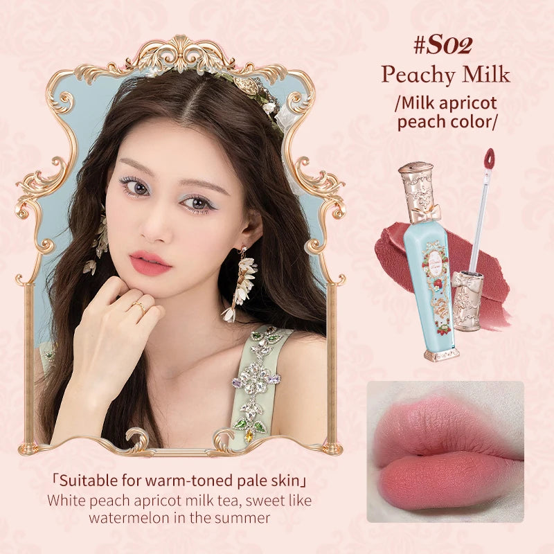 Flower Knows Strawberry Rococo Series Cloud Lip Cream Lipsticks 3.5g - Glowing Love