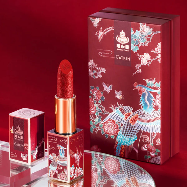 CATKIN Summer Palace Lipsticks Semi-Matte Lipstick Long Lasting for 24H，Lightweight Soft and Ultra Hydrating Lipsticks