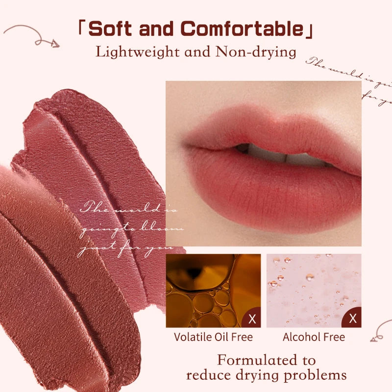 Flower Knows Strawberry Rococo Series Cloud Lip Cream Lipsticks 3.5g - Glowing Love