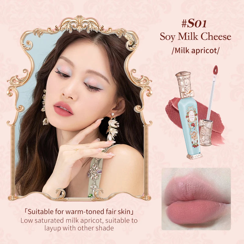 Flower Knows Strawberry Rococo Series Cloud Lip Cream Lipsticks 3.5g - Glowing Love