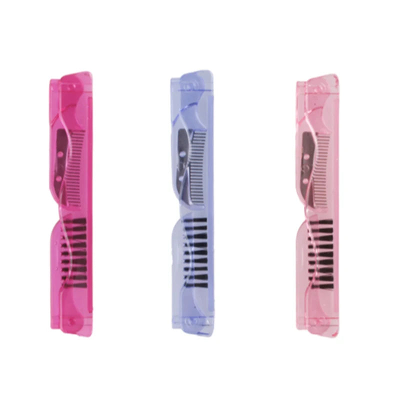 Eyelash Brush Comb Eyelash Extension Supplies Professional Makeup Brushes Collapsible Stainless Steel Eyebrow Comb Lash Brush - Glowing Love