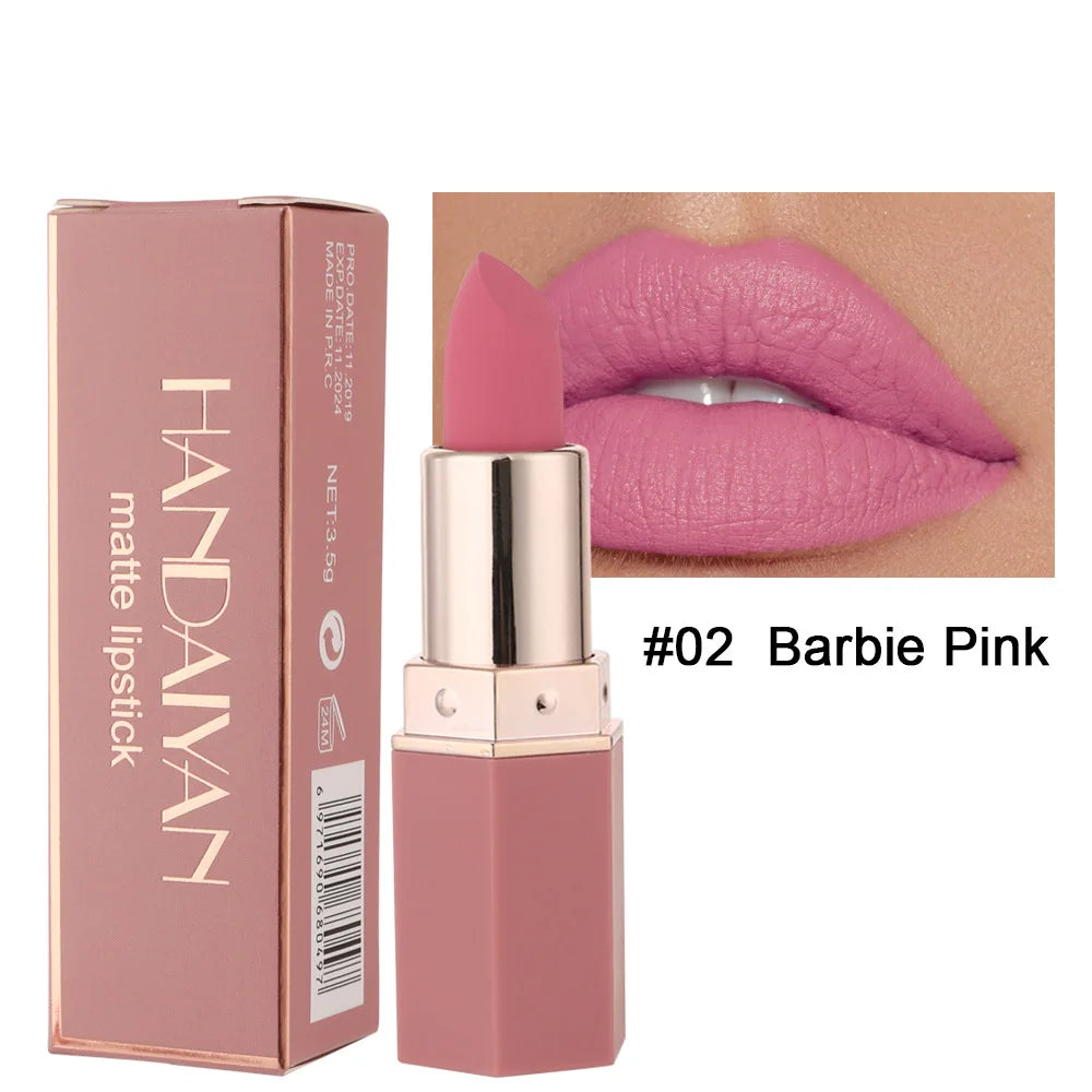 Waterproof Nude Matte Lipsticks Long Lasting Lip Stick Not Fading Sexy Red Pink Velvet Lipsticks Makeup Cosmetic Batom 6 Colors - Glowing Love