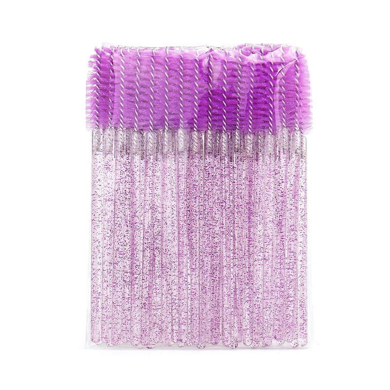 GLAMLASH 50Pcs Lash Brush Eyelash Extension Brush Makeup Brush Makeup Tools