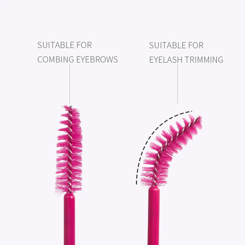 GLAMLASH 50Pcs Lash Brush Eyelash Extension Brush Makeup Brush Makeup Tools
