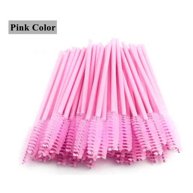 GLAMLASH 50Pcs Lash Brush Eyelash Extension Brush Makeup Brush Makeup Tools