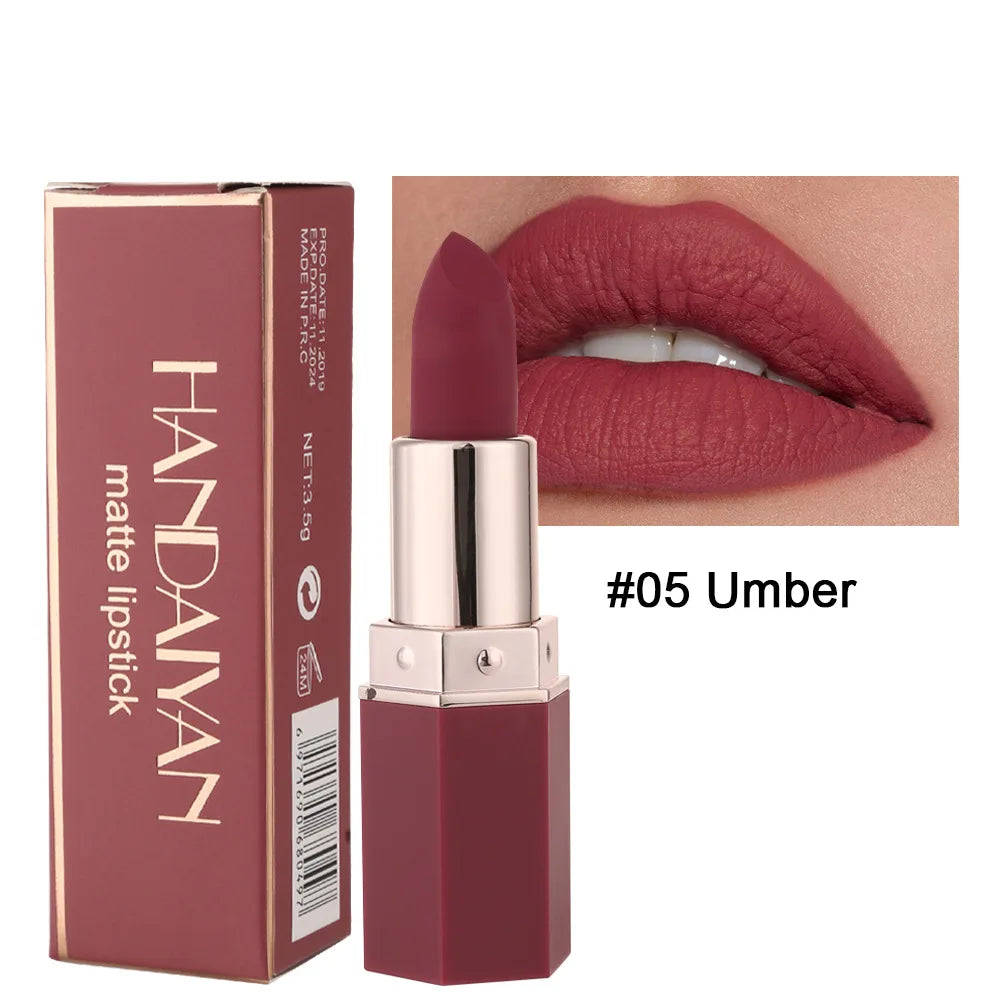 Waterproof Nude Matte Lipsticks Long Lasting Lip Stick Not Fading Sexy Red Pink Velvet Lipsticks Makeup Cosmetic Batom 6 Colors - Glowing Love