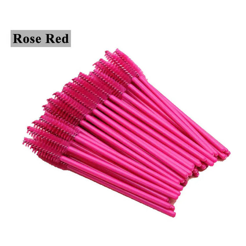 GLAMLASH 50Pcs Lash Brush Eyelash Extension Brush Makeup Brush Makeup Tools