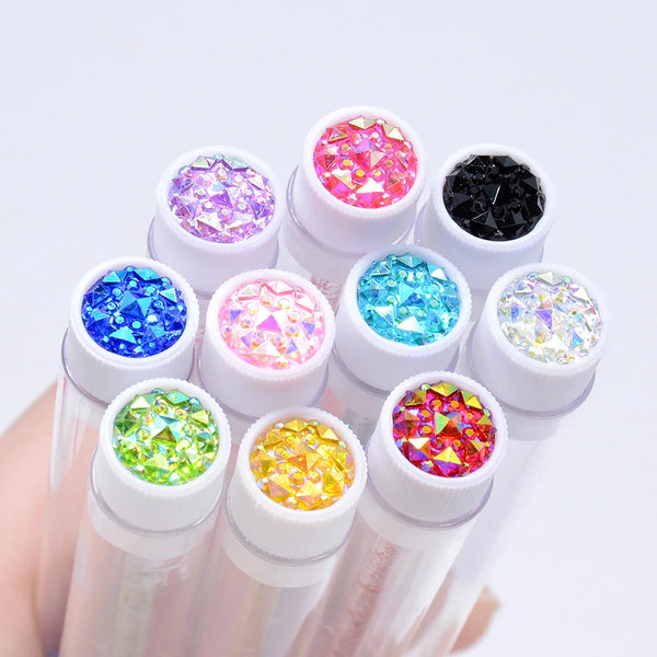 50Pcs Eyelash Brush Tubes With Crystal Lash Mascara Wands Eyebrow Comb Spoolies Container Lash Brush Applicators Makeup Tools