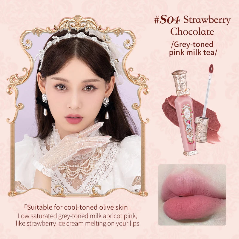 Flower Knows Strawberry Rococo Series Cloud Lip Cream Lipsticks 3.5g - Glowing Love