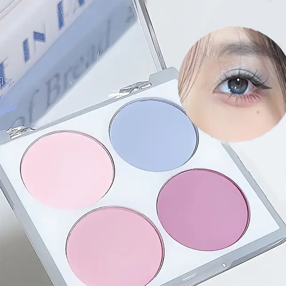 4-Color Matte Blush Palette, Waterproof Long-Lasting, Easy Apply,Multi-Look Face & Eye Makeup,Unisex,Safe Certified,Perfect Gift