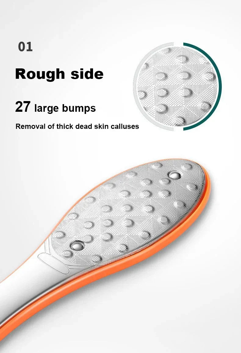 Double Sided Foot File Pedicure Foot Care Tools Dead Skin Callus Remover Stainless Steel Professional - Glowing Love