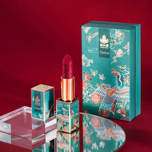 CATKIN Summer Palace Lipsticks Semi-Matte Lipstick Long Lasting for 24H，Lightweight Soft and Ultra Hydrating Lipsticks