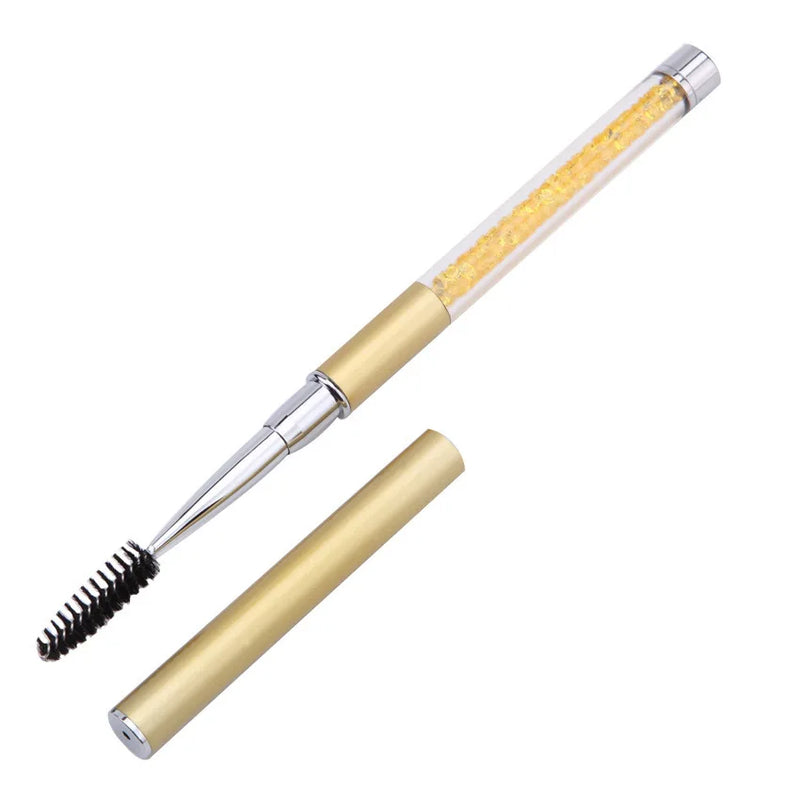 Rhinestone Handle Lash Brush Reusable Eyelash Brushes Mascara Applicator Wand Brushes Eyelash Extension Makeup Tool  Eyelashes