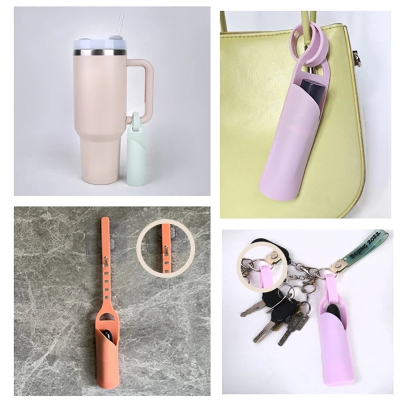 Lip Balm Holder Silicone Cosmetic Bag Lipsticks Holder Storage - Glowing Love