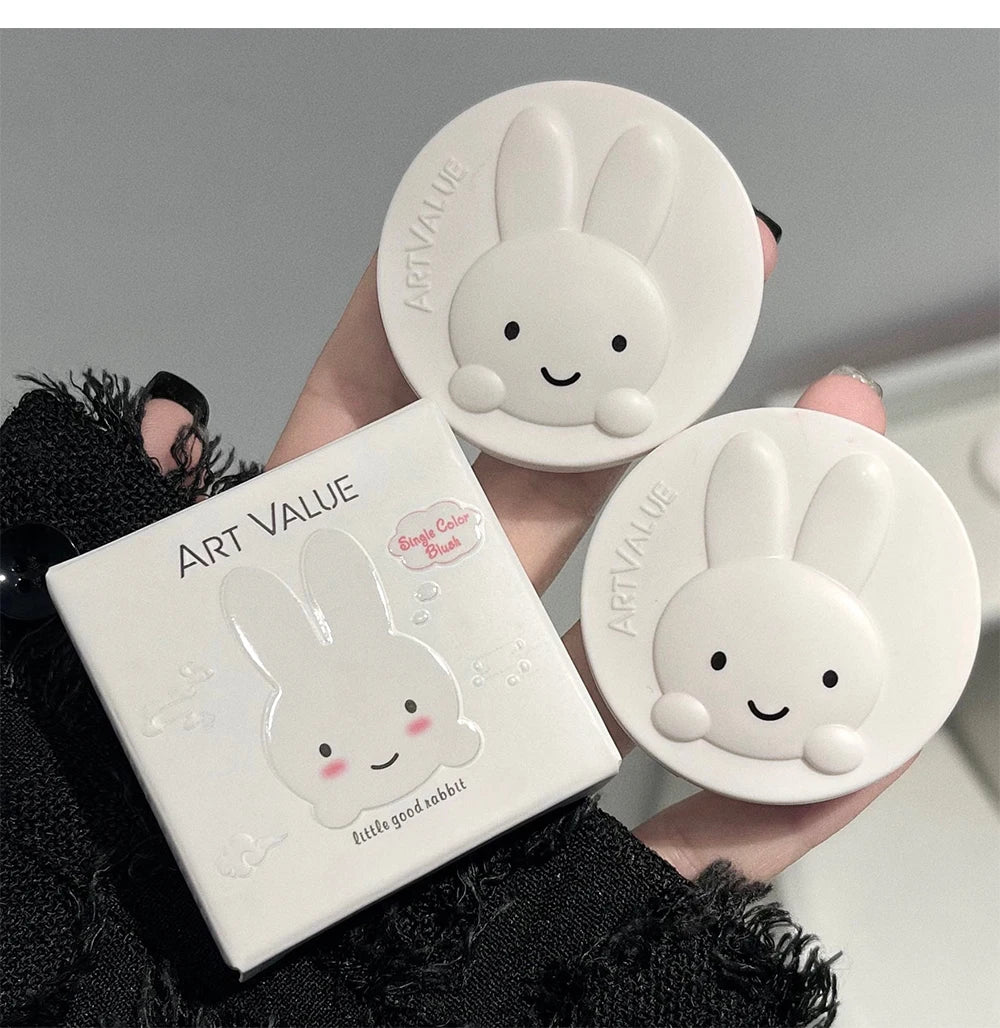 Single Color Blush Palette Waterproof Matte Peach Rouge Orange Red Face Blush Cheek Tint Brighten Contour Female Makeup Cosmetic