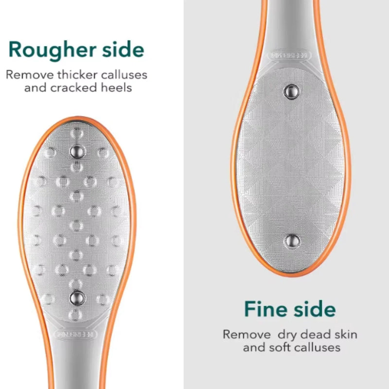 Double Sided Foot File Pedicure Foot Care Tools Dead Skin Callus Remover Stainless Steel Professional