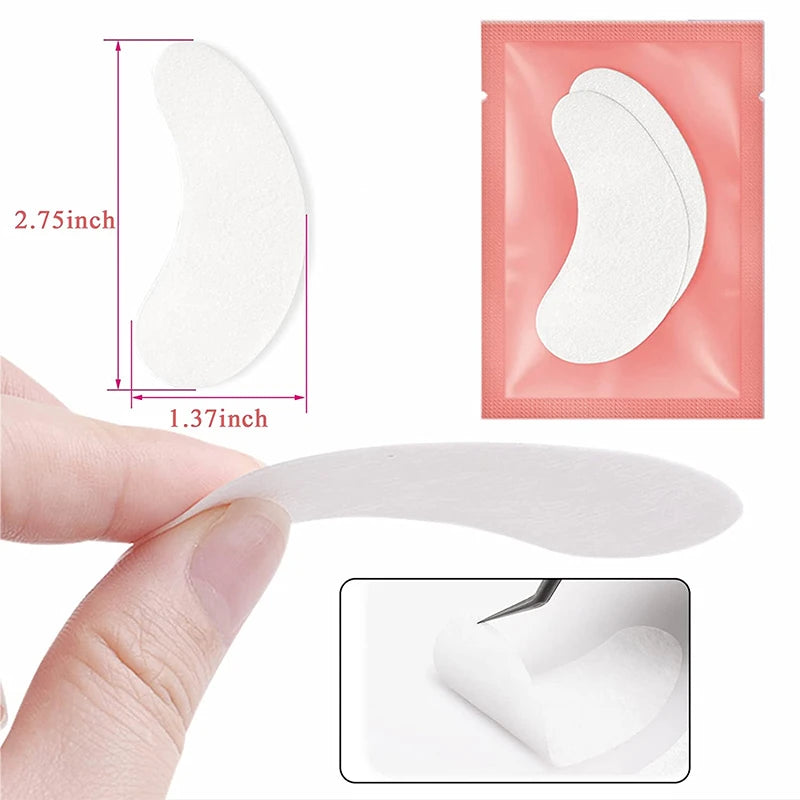 False Eyelash Extension Kit Set Beginner Mannequin Head Lash Brush Tweezers Scissors Lashes Pad Storage Accessories Makeup Tool - Glowing Love