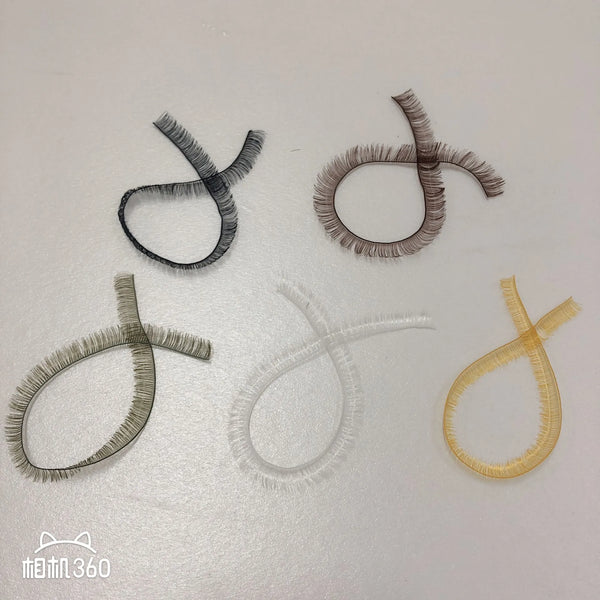 Wholesale 200pcs/lot Doll Accessories Width 6mm,8mm,10mm SD BJD Doll Eyelashes Eyes Lashes For Reborn Doll DIY