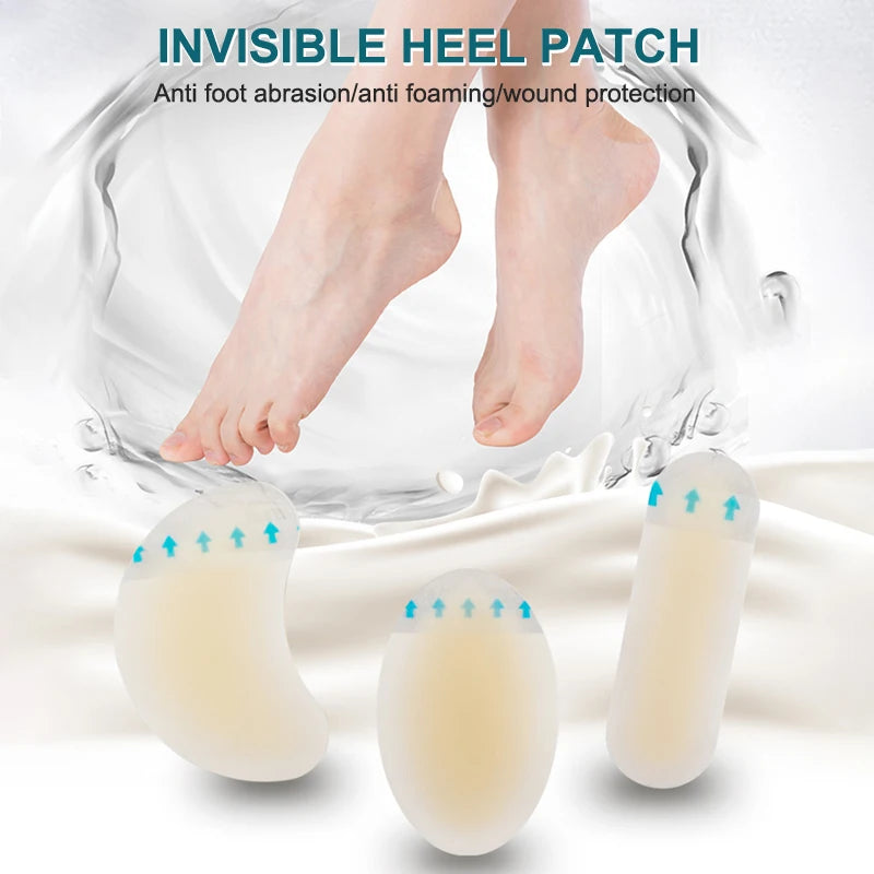 24pcs Adhesive Hydrocolloid Gel Blister Plaster Heel Anti Wear Sticker For Pedicure Foot Care Patch Tool - Glowing Love