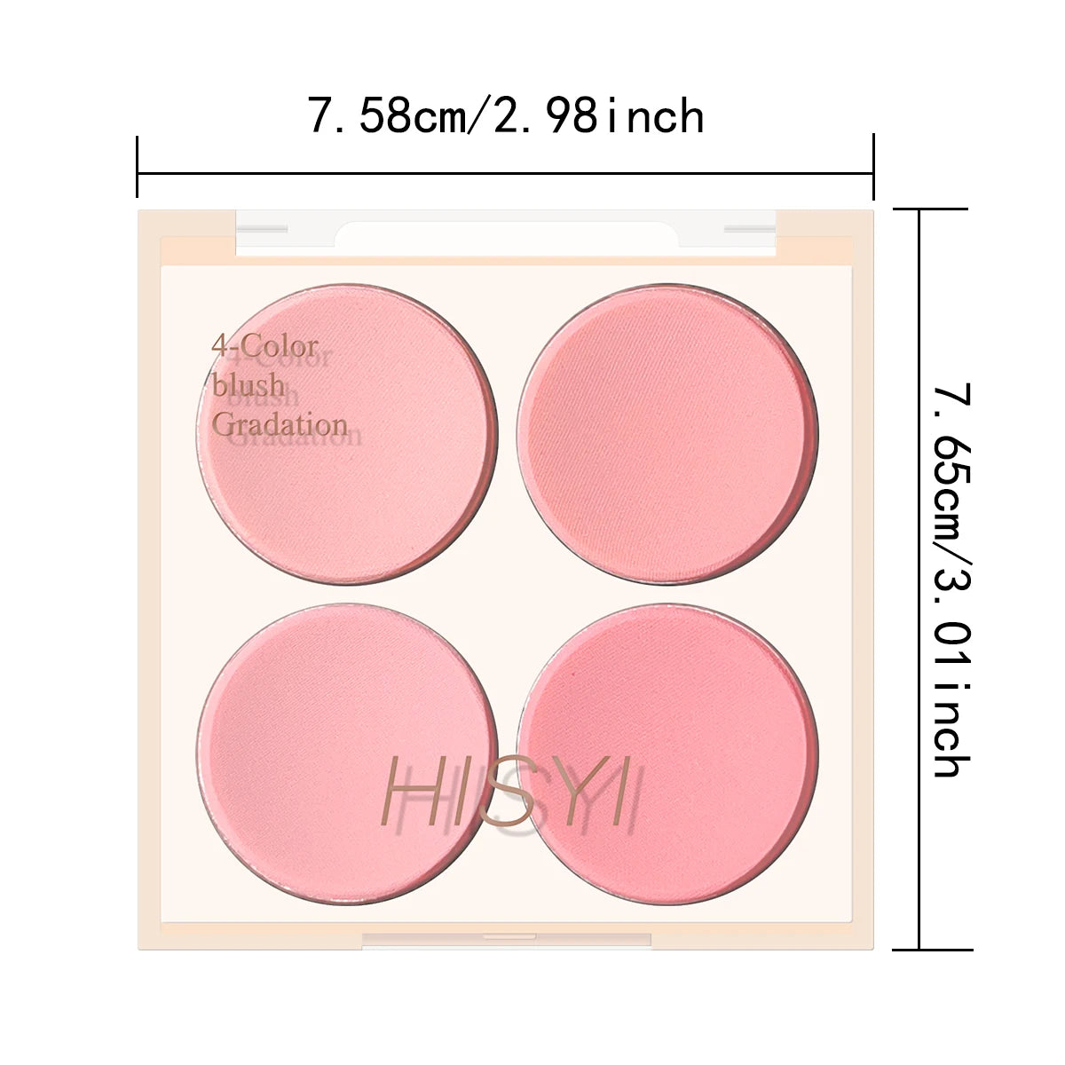 4-Color Matte Blush Palette, Waterproof Long-Lasting, Easy Apply,Multi-Look Face & Eye Makeup,Unisex,Safe Certified,Perfect Gift