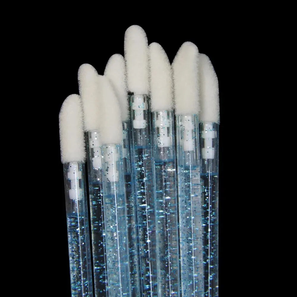 50Pcs Disposable Eyelash Eyebrow Brushes Gloss Swabs Lash Brush Eyeshadow Gloss Mascara Brushes - Glowing Love