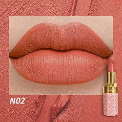 Nude Matte Lipsticks 4 Colors Waterproof Long Lasting Lip Stick Not Fading Sexy Nude Red Pink Velvet Lipsticks Makeup Cosmetic