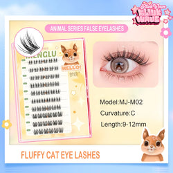 New Glue-free Self-adhesive False EyelashesC Curl Girl Group False Eyelashes DIY Anime Eyes Lashes Extension Enlarge Eyes Tool