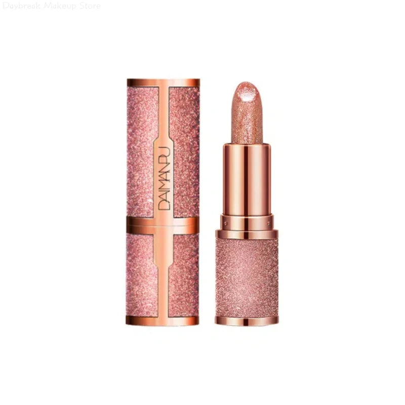Diamond Temperature Color Changing Glitter Lipsticks Waterproof Longlasting Moisturizing Velvet Matte Lip Tint Sexy Lips Makeups - Glowing Love