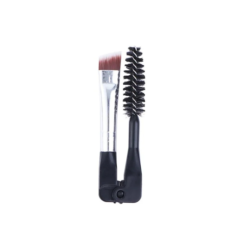 Tool Eyelash Separator Portable  Mascara  Applicator Duo Angled  Eyebrow  Brush Foldable Eyebrow Brush Spoolie Brush lash brush