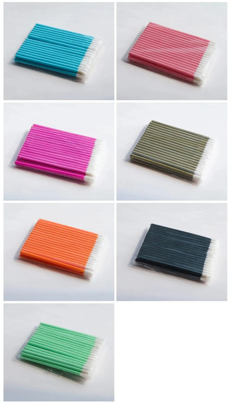 50Pcs Disposable Eyelash Eyebrow Brushes Gloss Swabs Lash Brush Eyeshadow Gloss Mascara Brushes