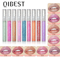 15 Colors Glitter Liquid Lipglaze Tint Laser Holographic Lipsticks Cosmetics Shiny Pigment Waterproof Makeup Women Lipglosses