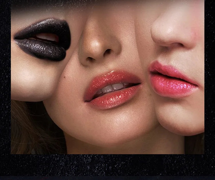 Waterproof Glitter Lipsticks Punk Style Nude Matte Not Fading Pearlescent Sexy Red Pink Velvet Lipsticks Lips Makeup Cosmetic