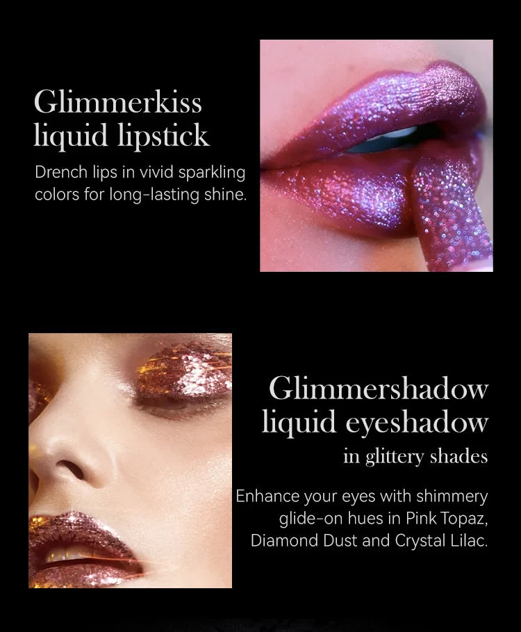 Waterproof Glitter Lipsticks Punk Style Nude Matte Not Fading Pearlescent Sexy Red Pink Velvet Lipsticks Lips Makeup Cosmetic - Glowing Love