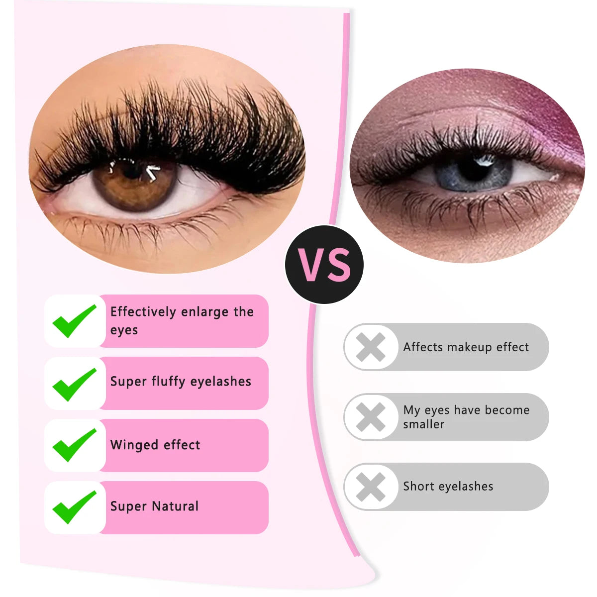 DIY False Eyelashes Clusters Extensions Individual Lashes Cluster Natural Segmented With glue,Remover,lash brush，tweezers - Glowing Love