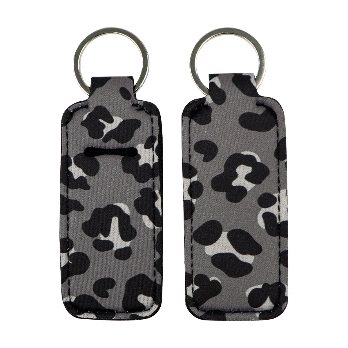 Leopard Print New Fashion Lipstick Holder Keychains Chapstick Holder Lip Balm Lipsticks Keyrings Bag Jewelry - Glowing Love