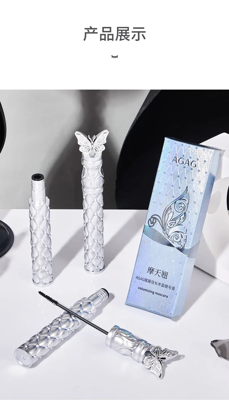 AGAG High Washable Mascara Makeup,Volumizing,Lengthening,Defining,Curling Waterproof Mascara Carbon Black