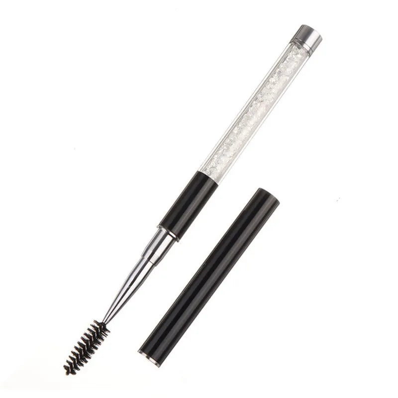 Rhinestone Handle Lash Brush Reusable Eyelash Brushes Mascara Applicator Wand Brushes Eyelash Extension Makeup Tool  Eyelashes