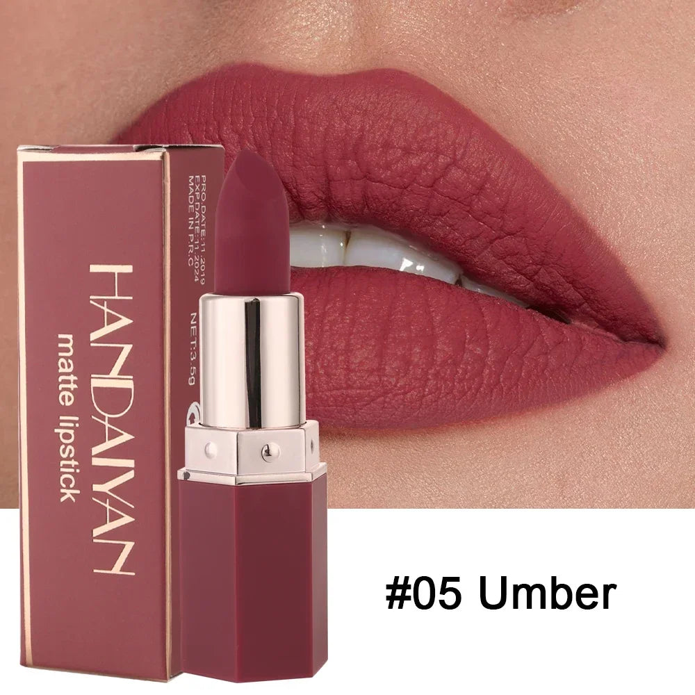 Waterproof Nude Matte Lipsticks Long Lasting Lip Stick Not Fading Sexy Red Pink Velvet Lipsticks Makeup Cosmetic Batom 6 Colors - Glowing Love