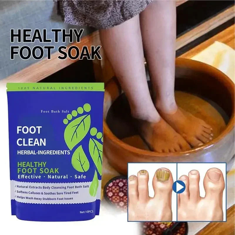 Epsom Salts for Soaking Feet 10pcs Organic Foot Softening Soak Pedicure Foot Soak Feet Spa Soak Pedicure Foot Spa Products - Glowing Love