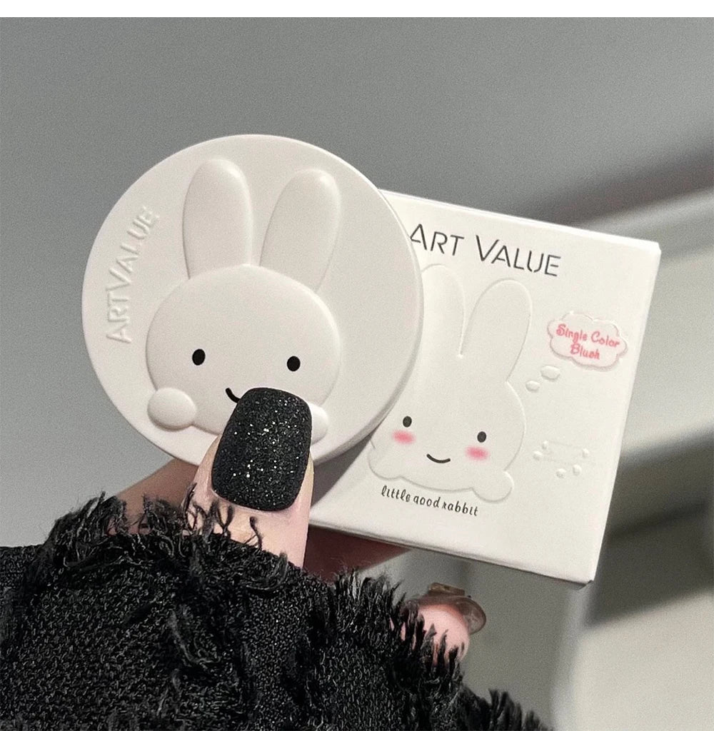 Single Color Blush Palette Waterproof Matte Peach Rouge Orange Red Face Blush Cheek Tint Brighten Contour Female Makeup Cosmetic