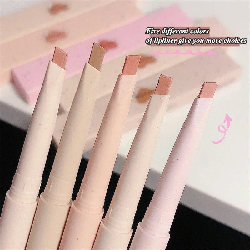 5 Colors Cosmetic Professional Lipliner Waterproof Long-lasting Lady Charming Lip Liner Soft Pencil Contour Makeup Lipsticks - Glowing Love