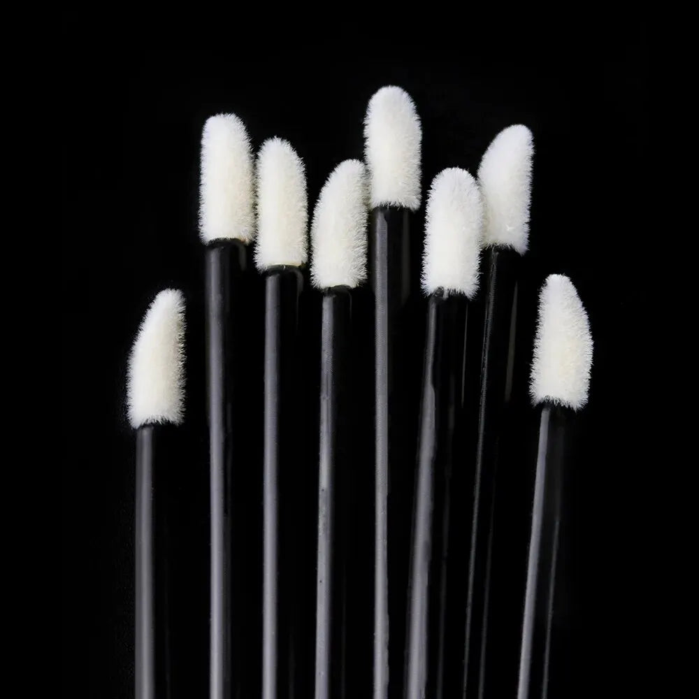 50Pcs Disposable Eyelash Eyebrow Brushes Gloss Swabs Lash Brush Eyeshadow Gloss Mascara Brushes - Glowing Love