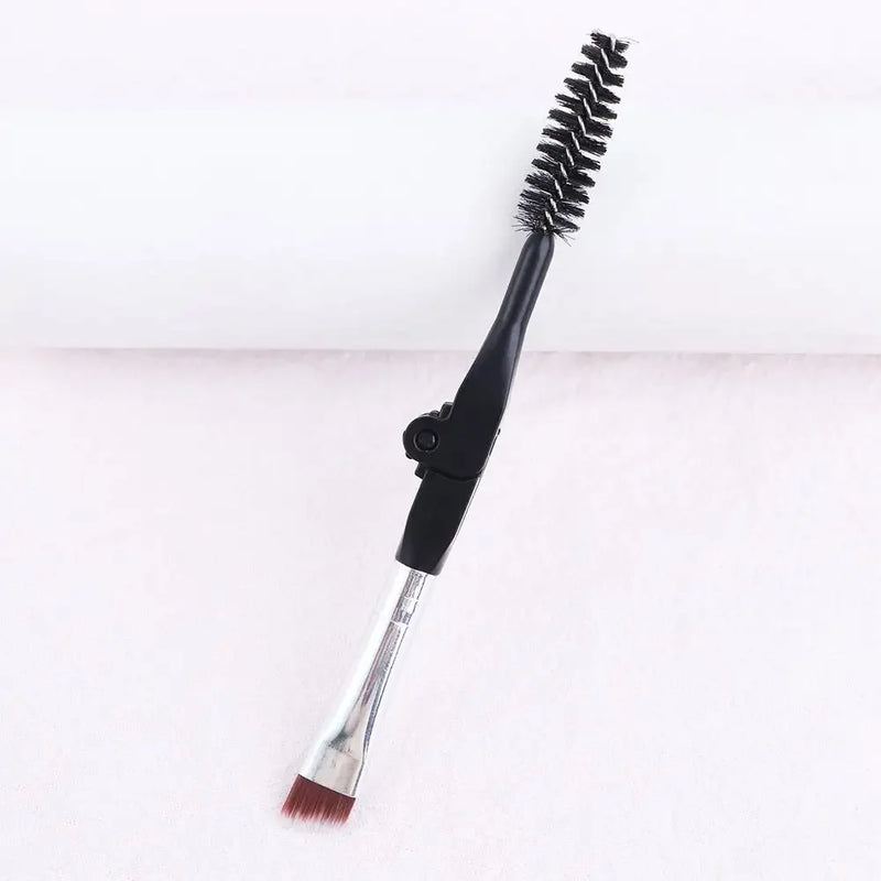 Tool Eyelash Separator Portable  Mascara  Applicator Duo Angled  Eyebrow  Brush Foldable Eyebrow Brush Spoolie Brush lash brush