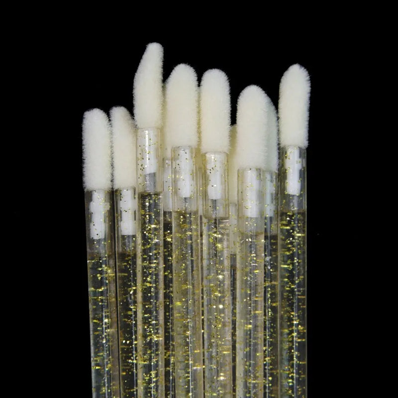 50Pcs Disposable Eyelash Eyebrow Brushes Gloss Swabs Lash Brush Eyeshadow Gloss Mascara Brushes